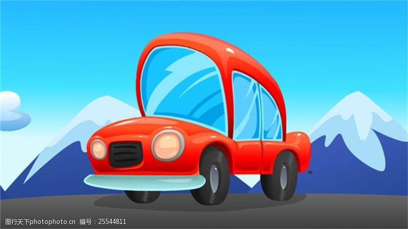 动漫小汽车，友情路上的欢乐时光