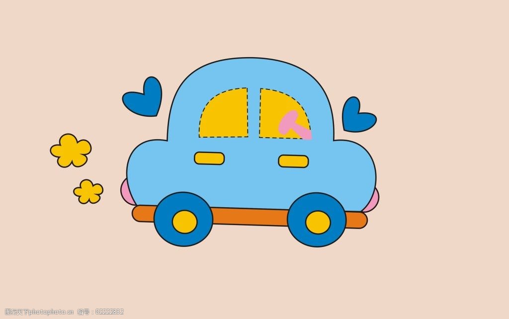 动漫小汽车，友情路上的欢乐时光