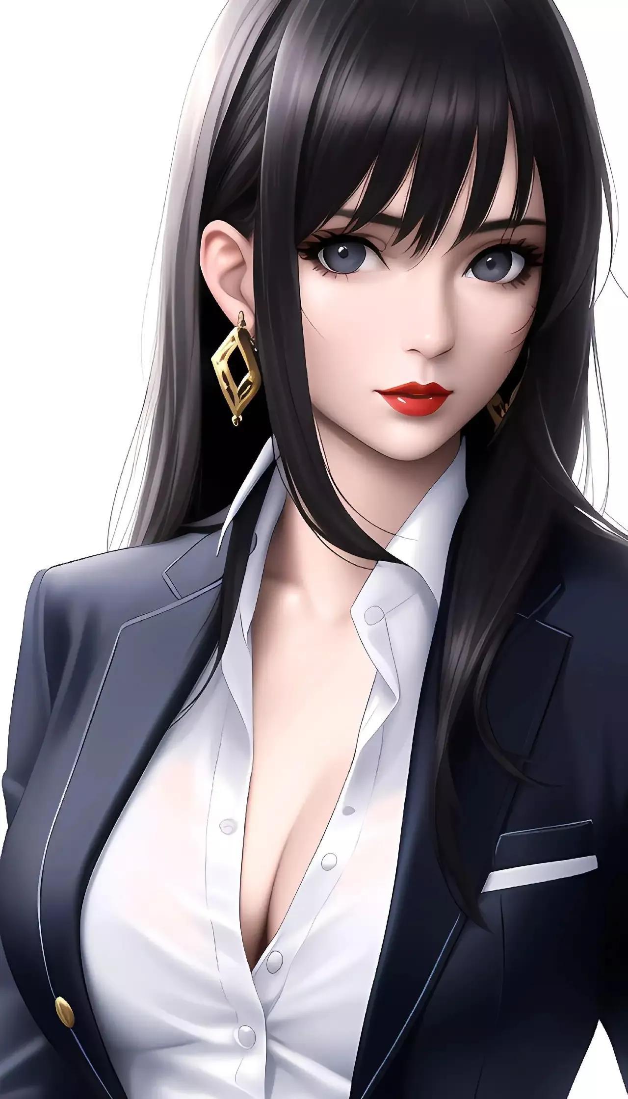 美女动漫图，自然美景的心灵之旅
