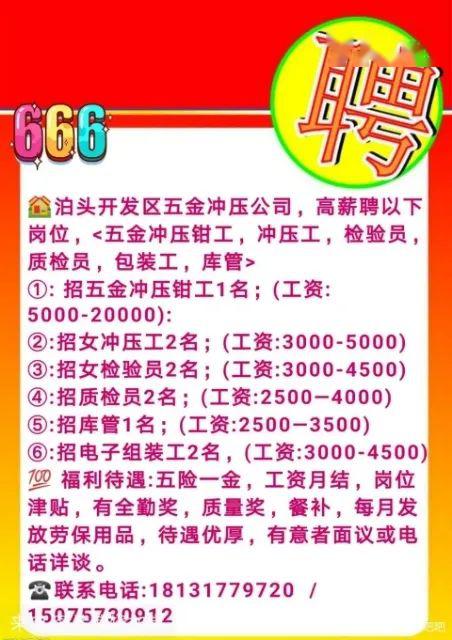 泊头三井最新招聘信息，变化中的机遇，学习成就未来之路