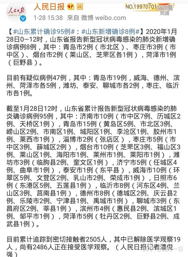 山东最新冠状病毒论述概况