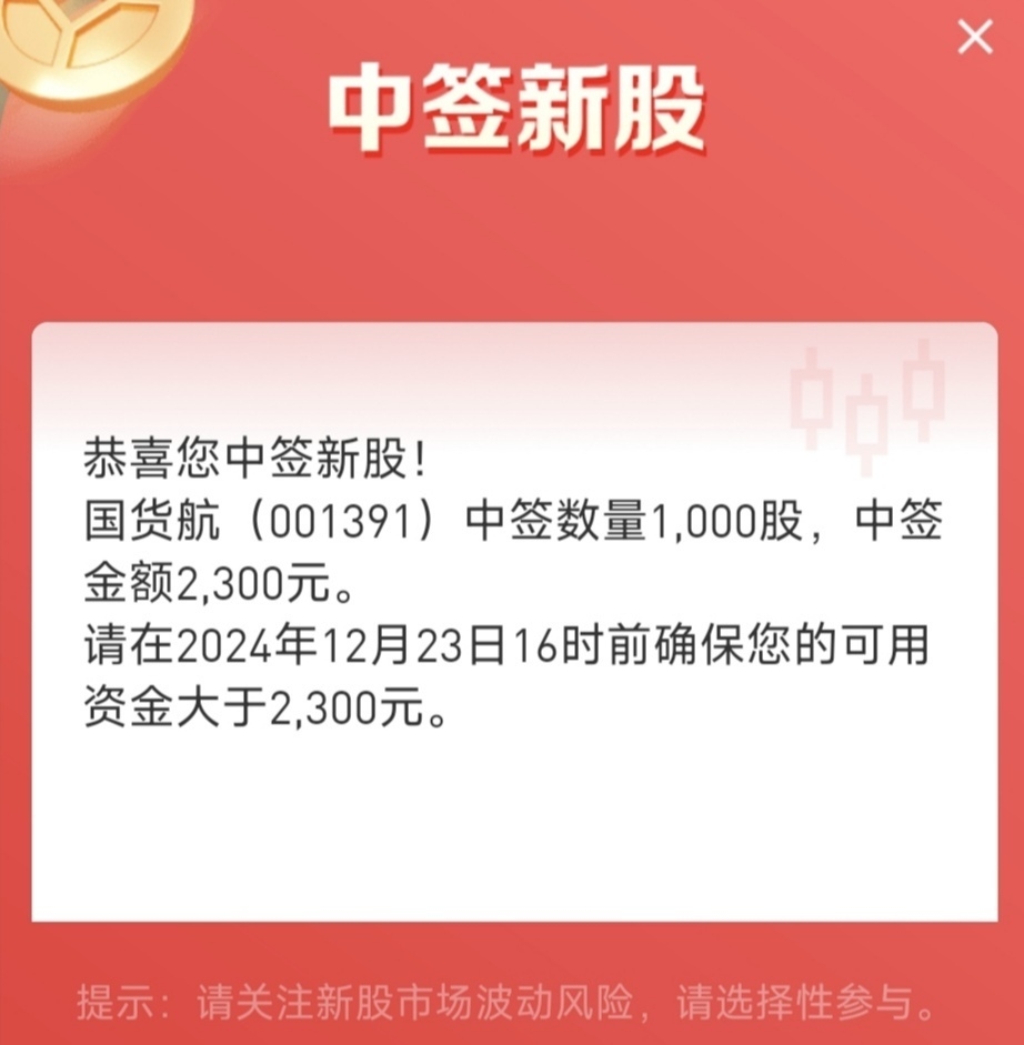 科技引领未来投资体验，最新股票中签资讯速递