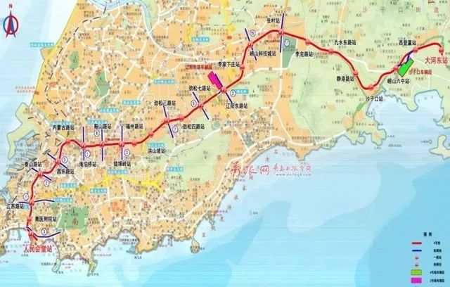 青岛地铁最新规划图，驶向未来的奋斗之舟，展现自信的力量