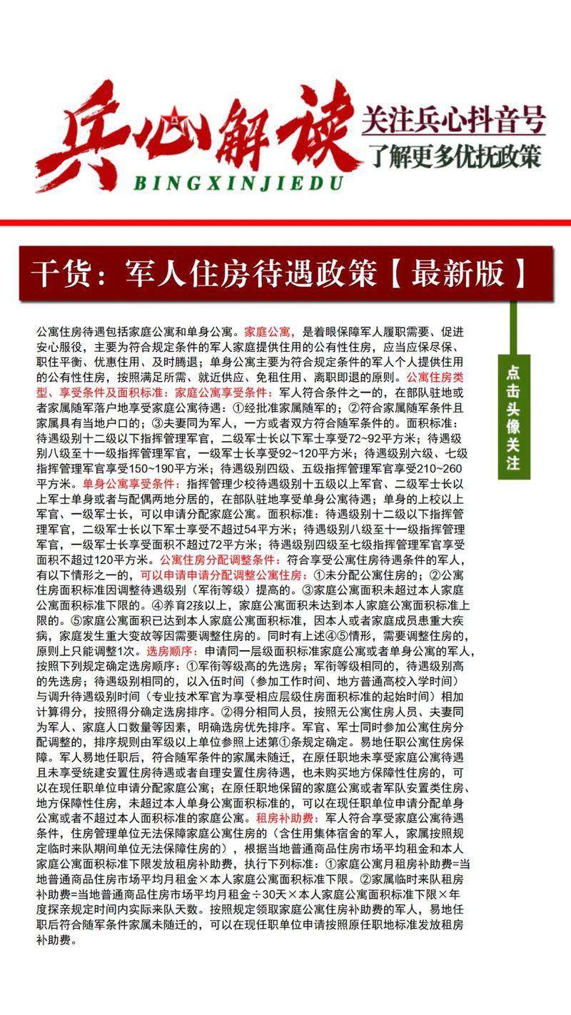 部队住房保障最新政策，科技助力重塑军人生活，智能保障温馨家园